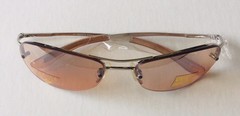 One SUNGLASSES UV400 100%UV Block Silver Metal Frame+Lens Different Color (M25)
