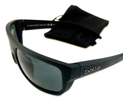 NEW BOLLE VULTURE SUNGLASSES Matte Black Frames w/ Grey TNS Cat 3 Lenses