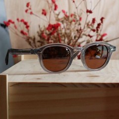 Vintage Johnny Depp polarized sunglasses 1960’s crystal grey glasses brown lens