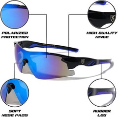 Polarized Sports Sunglasses Outdoor Cycling Driving Fishing Glasses UV400 Wrap