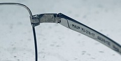 Maui Jim “BLACK ROCK” 218-17 Gloss Silver WRAP STAINLESS STEEL Sunglass Frames
