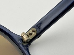 Vintage VUARNET PX 374 145 POLARIZED BROWN LENS, DARK BLUE NYLON CATS SUNGLASSES