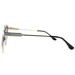 Stylish Elegant Gold Sexy Hot Celebrity Fashion Mens Designer Round Sunglasses