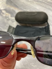 Oakley SQUARE WIRE 2.0 58mm Black Polarized Sunglasses Excellent
