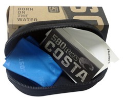 Costa Del Mar Reefton Pro sunglasses matte black frame green 580G glass lens