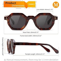 Men Sunglasses Chunky Geometric Eyewear Offers Unique Retro Fashion Style Classy