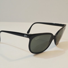 Vtg B&L Ray Ban Cats Sunglasses Black Nylon Frames Grey Glass Lenses Exc Cond