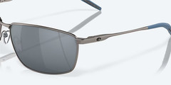 Costa Del Mar Sunglasses TURRET Dark Gunmetal / Gray Silver POLARIZED 580P Lens