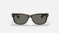 Ray-Ban New Wayfarer Tortoise / Green Polarized 55mm Sunglasses RB2132 902/58 55