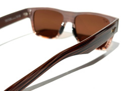 NEW Maui Jim KEAHI Brown Stripes POLARIZED HCL Bronze GLASS Sunglass H873-10