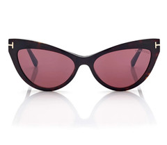 TOM FORD FT5896-B 052 Eyeglasses Havana Frame + CLIP ON LENS 56mm