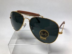 RAY-BAN RB3422 Aviator Sunglasses Gold Frame 58mm Gray Lens