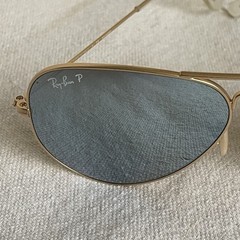 Ray Ban Aviatior Sunglasses 58-14 Bausch Lomb Vintage Gold Colored Aviation B&L