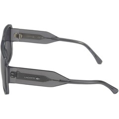 Lacoste Unisex Adult Sunglasses L6056S – Light Grey with Solid Grey Lens
