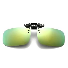 Polarized Clip On Sunglasses Flip Up Glasses Glare Blocking Lens UV Protection