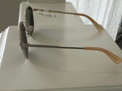 HARPER + ROE Rx’able Sunglasses Shiny Light Gold HR3003 56-18-139 Wire Geometric