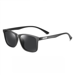 Men Lightweight Matte Frame UV400 Daily Wear Polarized Sporty Driving Sunglasses