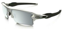 NEW OAKLEY POLARIZED Flak Jacket 2.0XL Silver Chrome Iridium Polarized OO9188-31