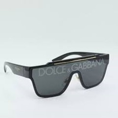 Original Dolce & Gabbana Sunglass Men DG6125-8656 Black Dark Grey Square