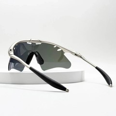 Oakley Mag X-Metal Sunglasses Silver Frame Blue Lens New Rare