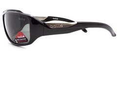 Bolle Smart Wraparound Sunglasses Shiny Black with TNS CAT.3 Lenses 11640