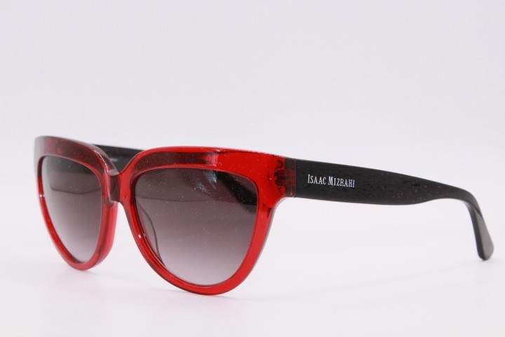 ISAAC MIZRAHI NEW YORK IM30217 RE RED BLACK AUTHENTIC SUNGLASSES 56-16 K1