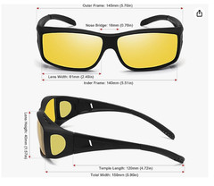 Lentes de Sol Polarizados para Usar Sobre Gafas con Proteccion UV400 Unisex