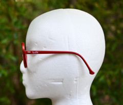 vintage Bolle DG Nylon RX Aviator Glasses Frame Burgundy Nylon Frame