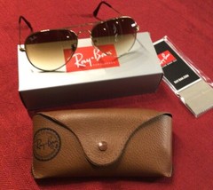 Ray Ban Aviator RB3025 Sunglasses,Light Brown,Gradient Lenses,Unisex.