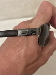 Persol Classic Metal framed polarized sunglasses PO2076-s gunmetal grey 🇮🇹