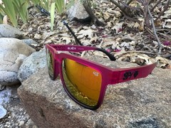 New SPY+ Optic Helm Sunglasses Pink And Black Multicolor Lense Men and Women