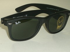 52[]18mm RAY-BAN RB2132 MATTE BLACK G15 UV CRYSTAL LENS WAYFARER SUNGLASSES NEW