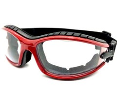 MOTORCYCLE Day Night Riding Padded Safety Protective GOGGLES Eyewear Clear Lens