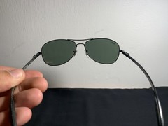 Authentic Ray-Ban RB8313 Aviator Carbon Fibre Polarized G-15 Green 61-13