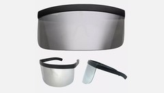 Oversized Visor Protective Sunglasses Single One Piece Lens Shield Face Cover