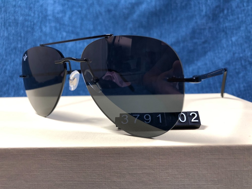 RB3791 Sunglasses Ray-Ban Gray lens Black Frame Unisex 002/87