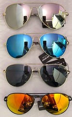 4 Set Popular Sunglasses Pilot 3 Coating, 1super Black Men Women Fashion UV400