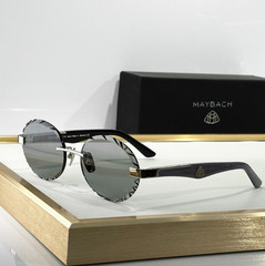 MAYBACH THE ARTIST Silver / Smoke Gray 140mm Luxury Sunglasses New w/ Case