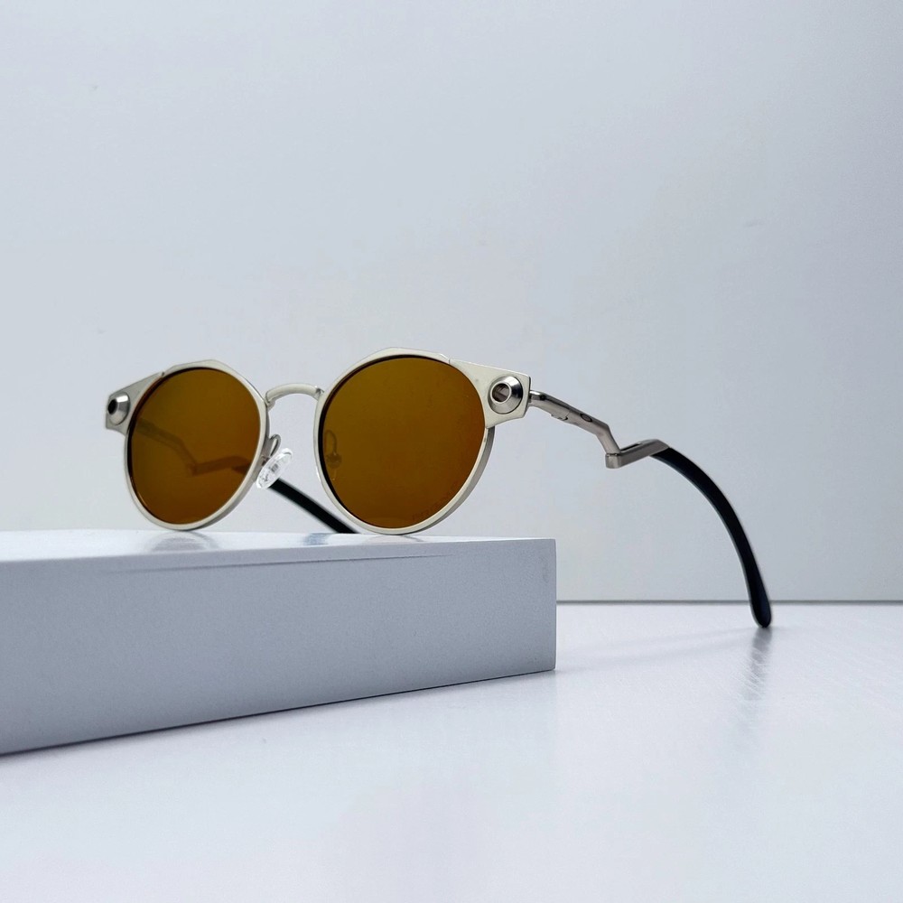 Oakley Deadbolt OO6046 Satin Chrome Brown Lens Titanium Sunglasses