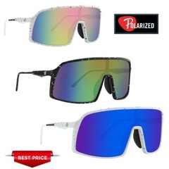 New One Piece Oversized Shield Sports Sunglasses Mirror Cycling Outdoor Glasses