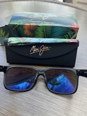 Maui Jim Red Sands Blue Polarized Sunglasses NEW IN BOX $259 432-2M/MJ0432S-003