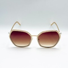 Louis Vuitton Z2016U LV Pearl Sunglasses Gold Frame Brown Gradient Lens