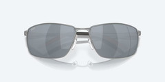 Costa Del Mar Sunglasses TURRET Matte Silver / Gray Silver POLARIZED 580P Lens