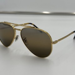 VTG Ray Ban RB3625 9196G5 Gold Tone Aviator Polarized Unisex 58 mm Sunglasses