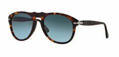Persol PO0649 24/86 Sunglasses Havana Frame Gradient Light Blue 54mm Lens