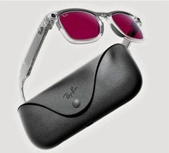 Wayfarer Gen 2 Ray-ban RW4012 Matte Transparent Transitions Ruby Meta Glasses