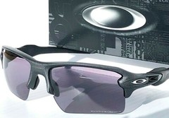 NEW* Oakley FLAK 2.0 XL in LEAD Steel w PHOTOCHROMIC Clear Sunglass 9188-16
