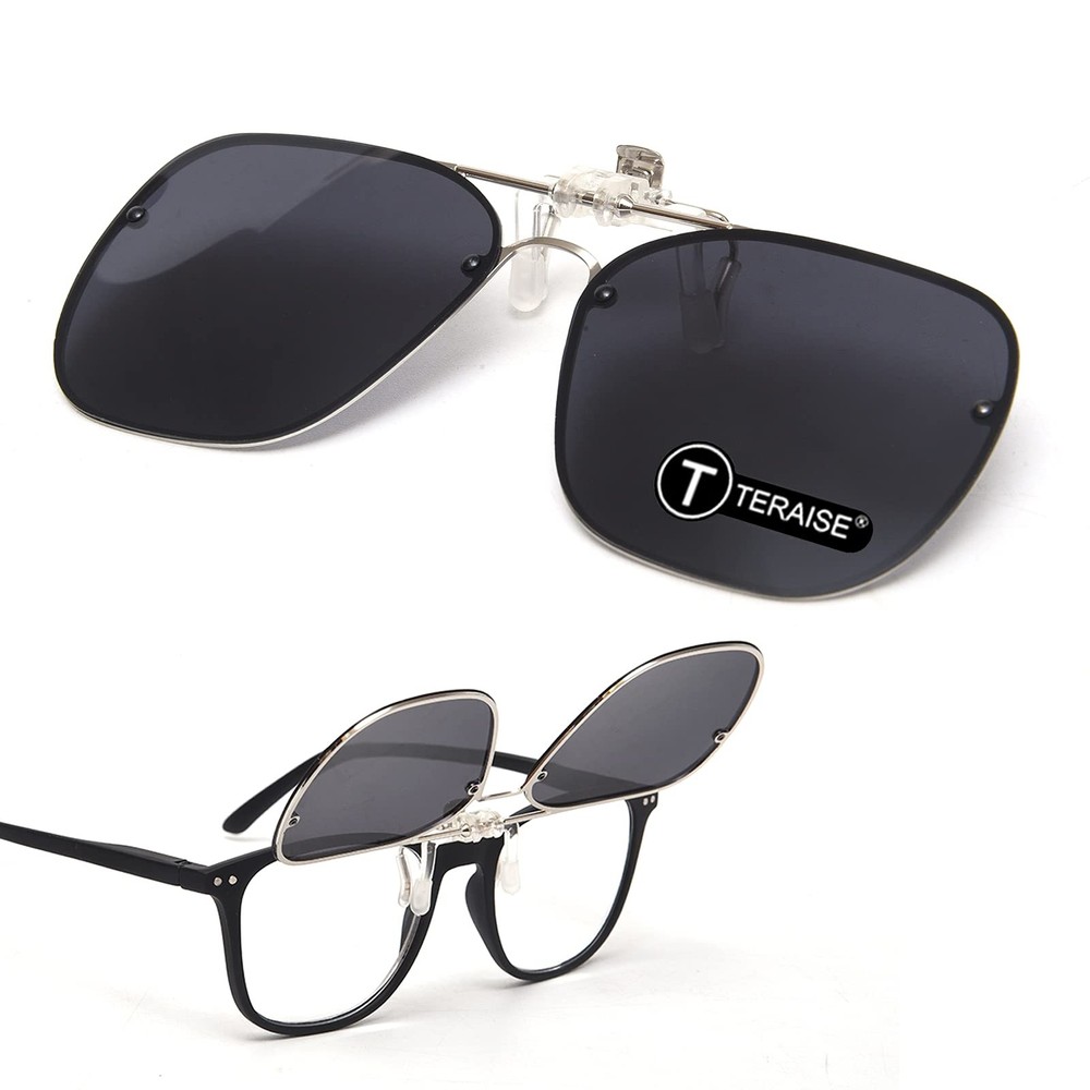 Clip On Sunglasses 60x44mm 60x49mm HD Polarized UV400 for Outdoor Driving