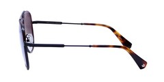 NEW JOHN VARVATOS SJV566 SUNGLASSES HAVANA PILOT FULL-RIM METAL & PLASTIC