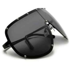 Men Women Sunglasses Fashion OVERSIZED Big MASK SHIELD Celebrity Polarized Large
